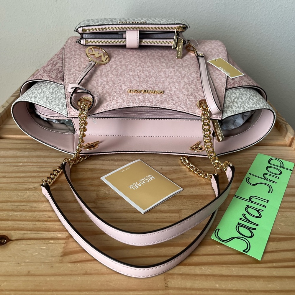 🌼Michael Kors Jet Set Travel Large Chain Shoulder Tote Set - Picture 6 of 16